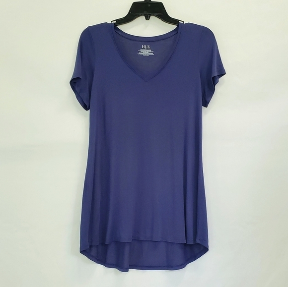 HUE Tops - Hue navy blue short sleeve top